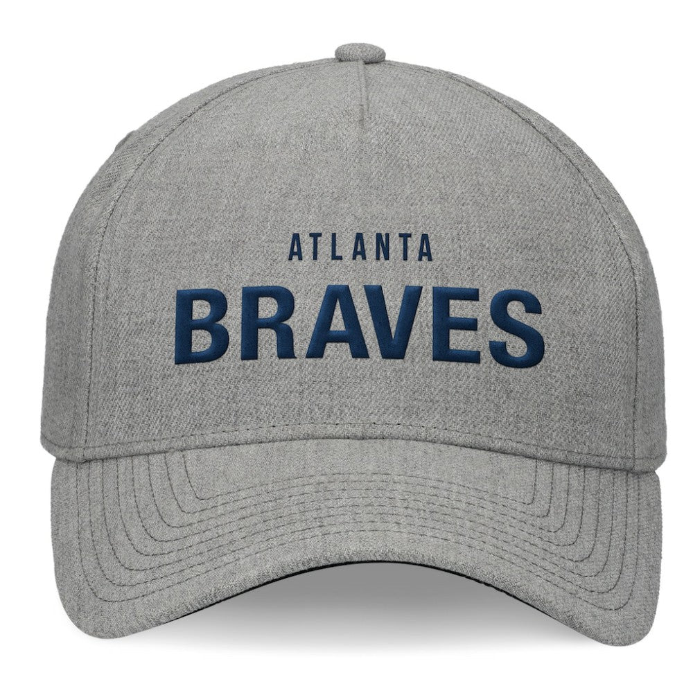 Atlanta Braves Elements A-Frame Structured Adjustable Hat - Heather Gray
