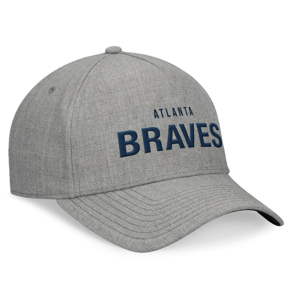 Atlanta Braves Elements A-Frame Structured Adjustable Hat - Heather Gray