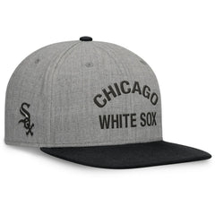 Chicago White Sox Elements Flat Brim Snapbuckle Hat - Heather Gray/Black