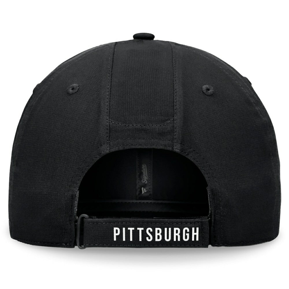 Pittsburgh Pirates Front Office Ripstop Unstructured Adjustable Hat - Black
