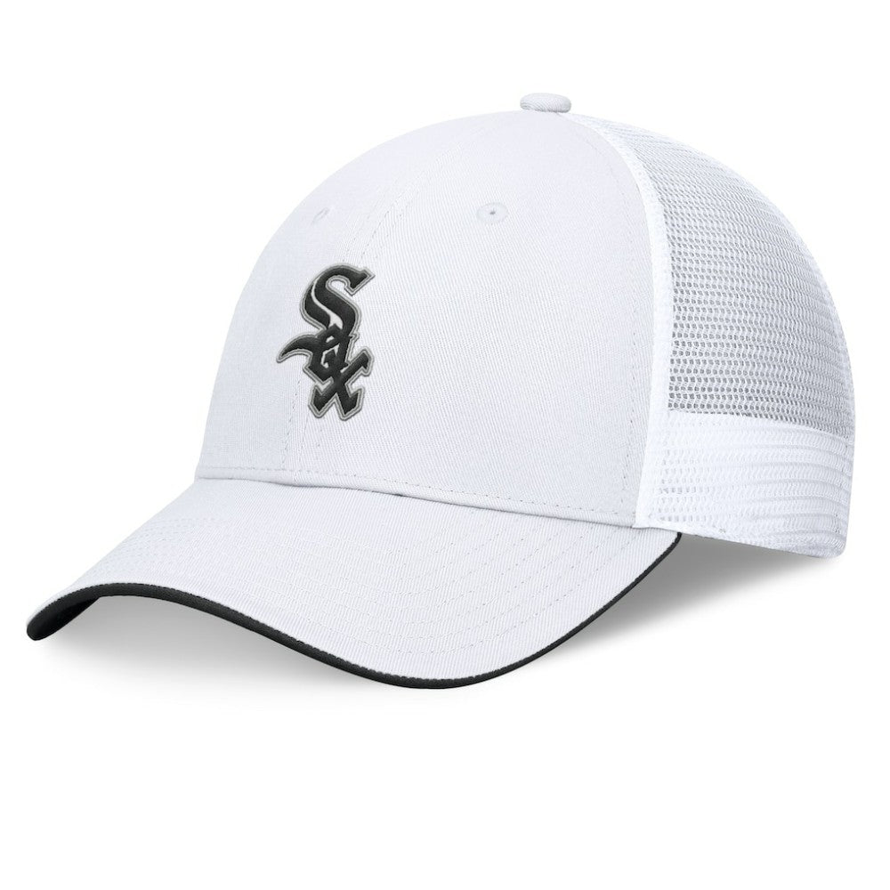 Chicago White Sox Front Office Meshback Structured Adjustable Hat - White