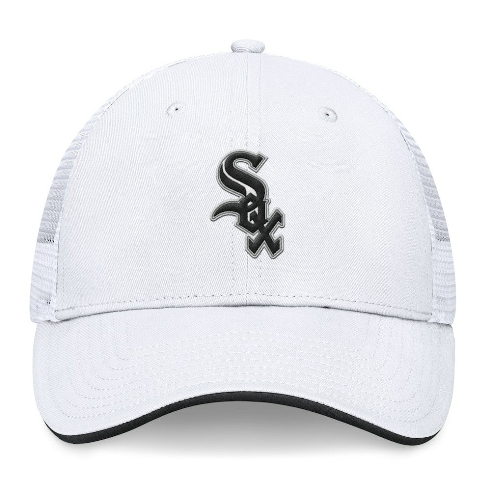 Chicago White Sox Front Office Meshback Structured Adjustable Hat - White