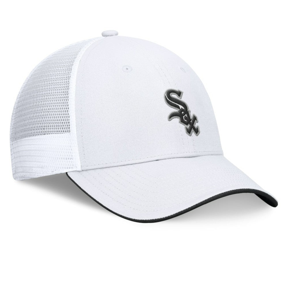 Chicago White Sox Front Office Meshback Structured Adjustable Hat - White