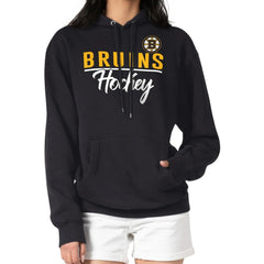Boston Bruins G-III 4Her by Carl Banks Women's Team Sport Tri-Blend Fleece Hoodie Black