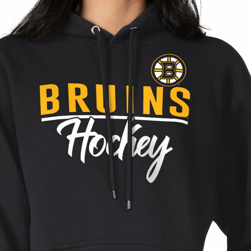 Boston Bruins G-III 4Her by Carl Banks Women's Team Sport Tri-Blend Fleece Hoodie Black