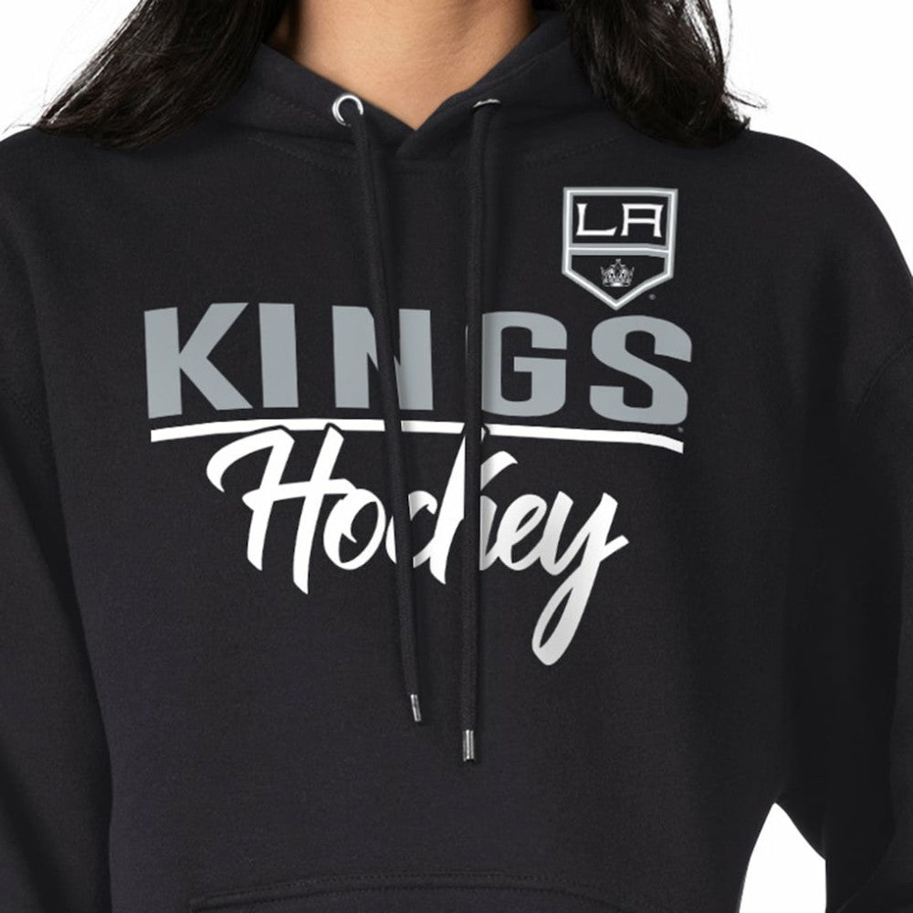 Los Angeles Kings G-III 4Her by Carl Banks Women's Team Sport Tri-Blend Fleece Hoodie Black