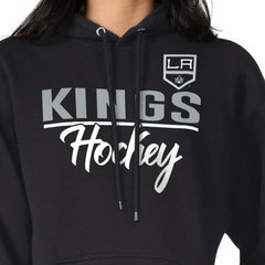 Los Angeles Kings G-III 4Her by Carl Banks Women's Team Sport Tri-Blend Fleece Hoodie Black