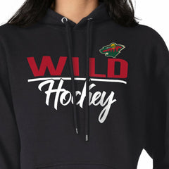 Minnesota Wild G-III 4Her by Carl Banks Women's Team Sport Tri-Blend Fleece Hoodie Black