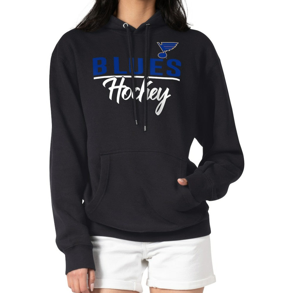 St. Louis Blues G-III 4Her by Carl Banks Women's Team Sport Tri-Blend Fleece Hoodie Black