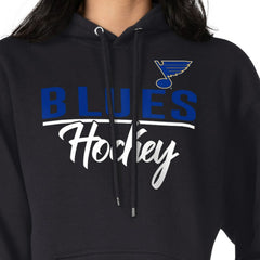 St. Louis Blues G-III 4Her by Carl Banks Women's Team Sport Tri-Blend Fleece Hoodie Black