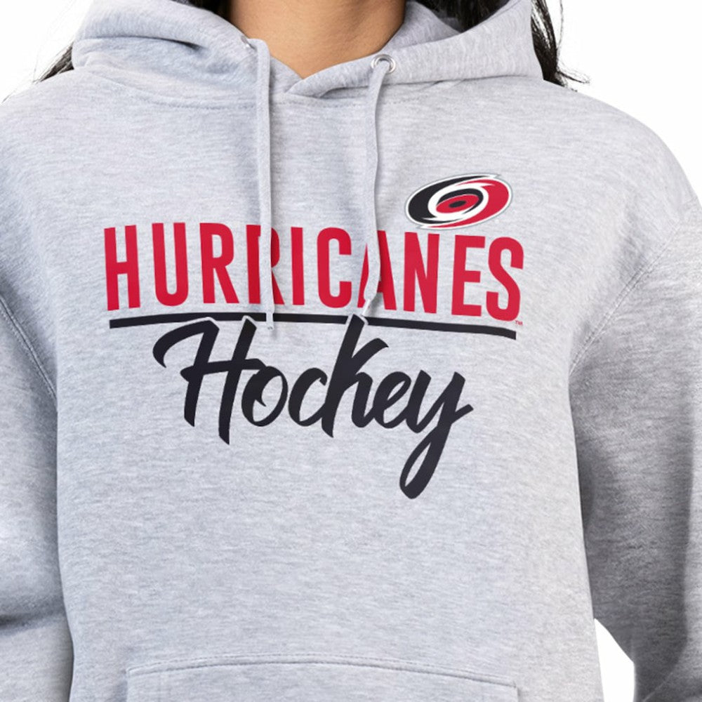 Carolina Hurricanes G-III 4Her by Carl Banks Women's Team Sport Tri-Blend Fleece Hoodie Heather Gray