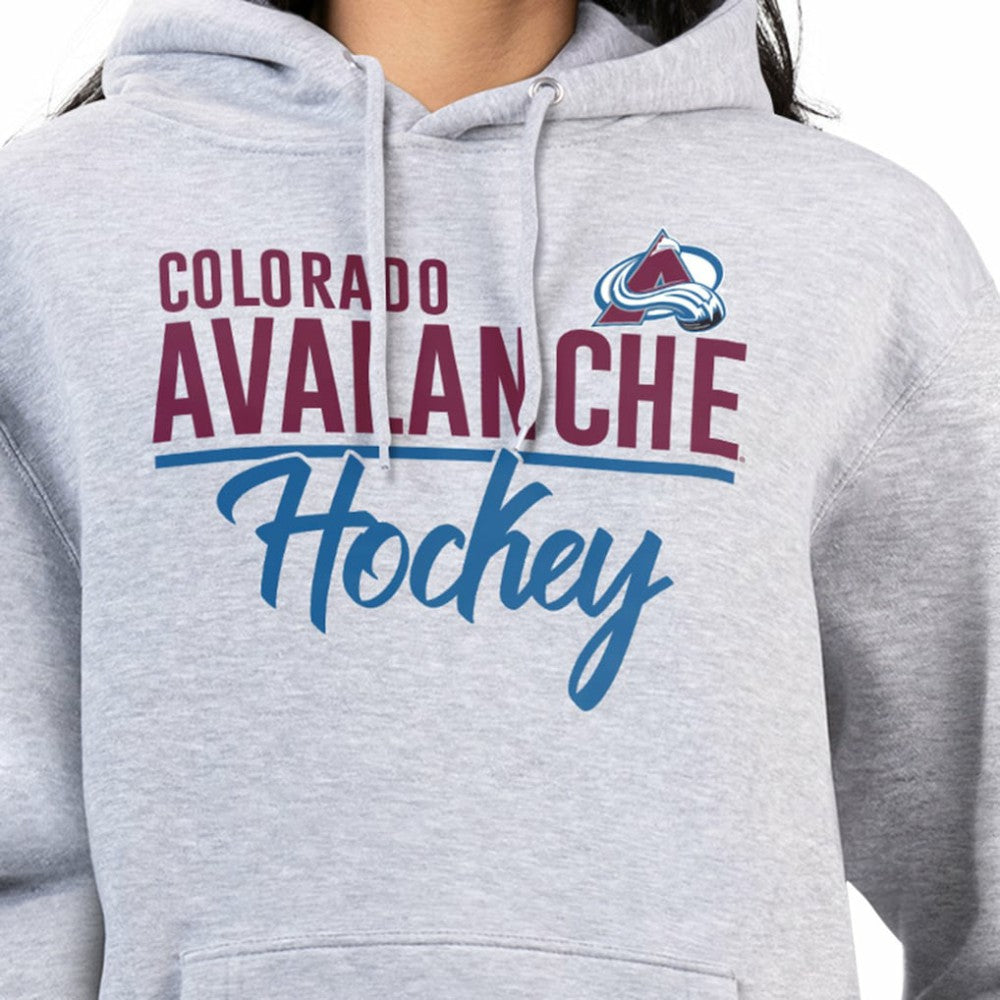 Colorado Avalanche G-III 4Her by Carl Banks Women's Team Sport Tri-Blend Fleece Hoodie Heather Gray