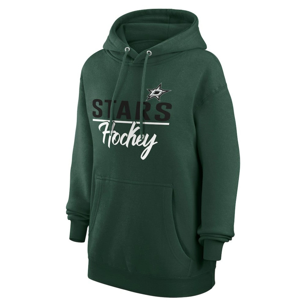 Dallas Stars G-III 4Her by Carl Banks Women's Team Sport Tri-Blend Fleece Hoodie Green