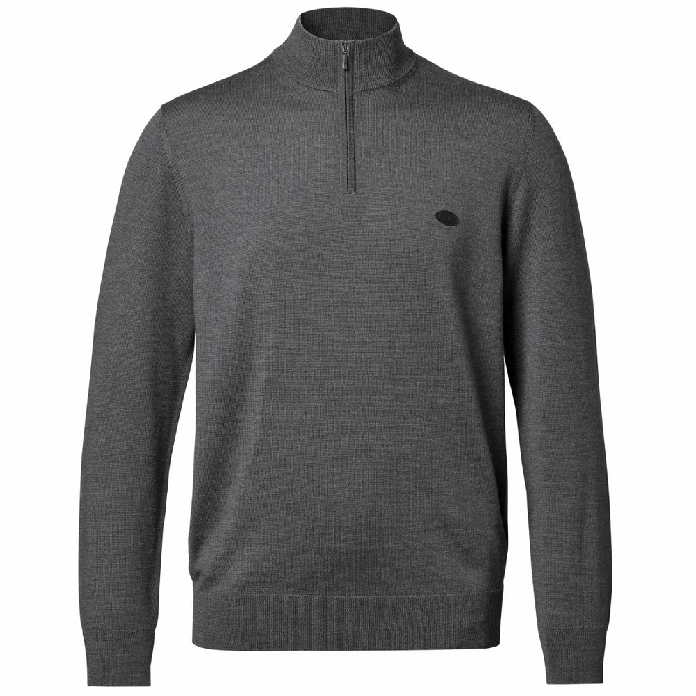 New York Jets Charles Tyrwhitt Merino Quarter-Zip Pullover Sweater - Gray online