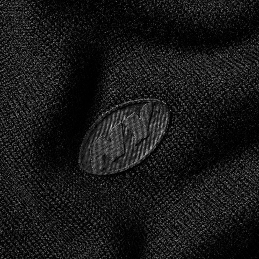 New York Jets Charles Tyrwhitt Merino Full-Zip Sweater - Black outlet