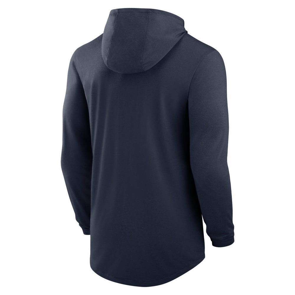 Tennessee Titans Blitz Tri-Blend Dri-FIT Long Sleeve Hoodie T-Shirt - Navy | Nike outlet
