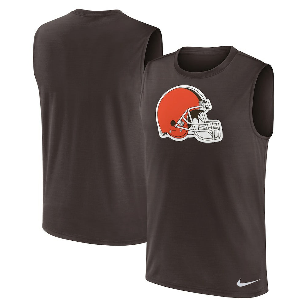 Cleveland Browns Blitz Legend Dri-FIT Muscle Tank Top - Brown | Nike cheap