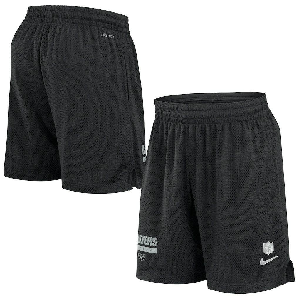 Las Vegas Raiders 2024 Sideline Performance Mesh Shorts - Black | Nike on sale