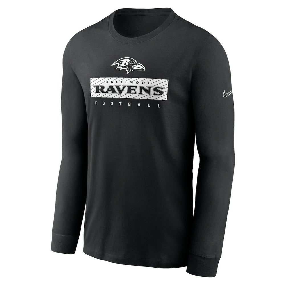 Baltimore Ravens Sideline Dri-FIT Long Sleeve T-Shirt - Black | Nike sale