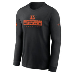 Cincinnati Bengals Sideline Dri-FIT Long Sleeve T-Shirt - Black | Nike discount