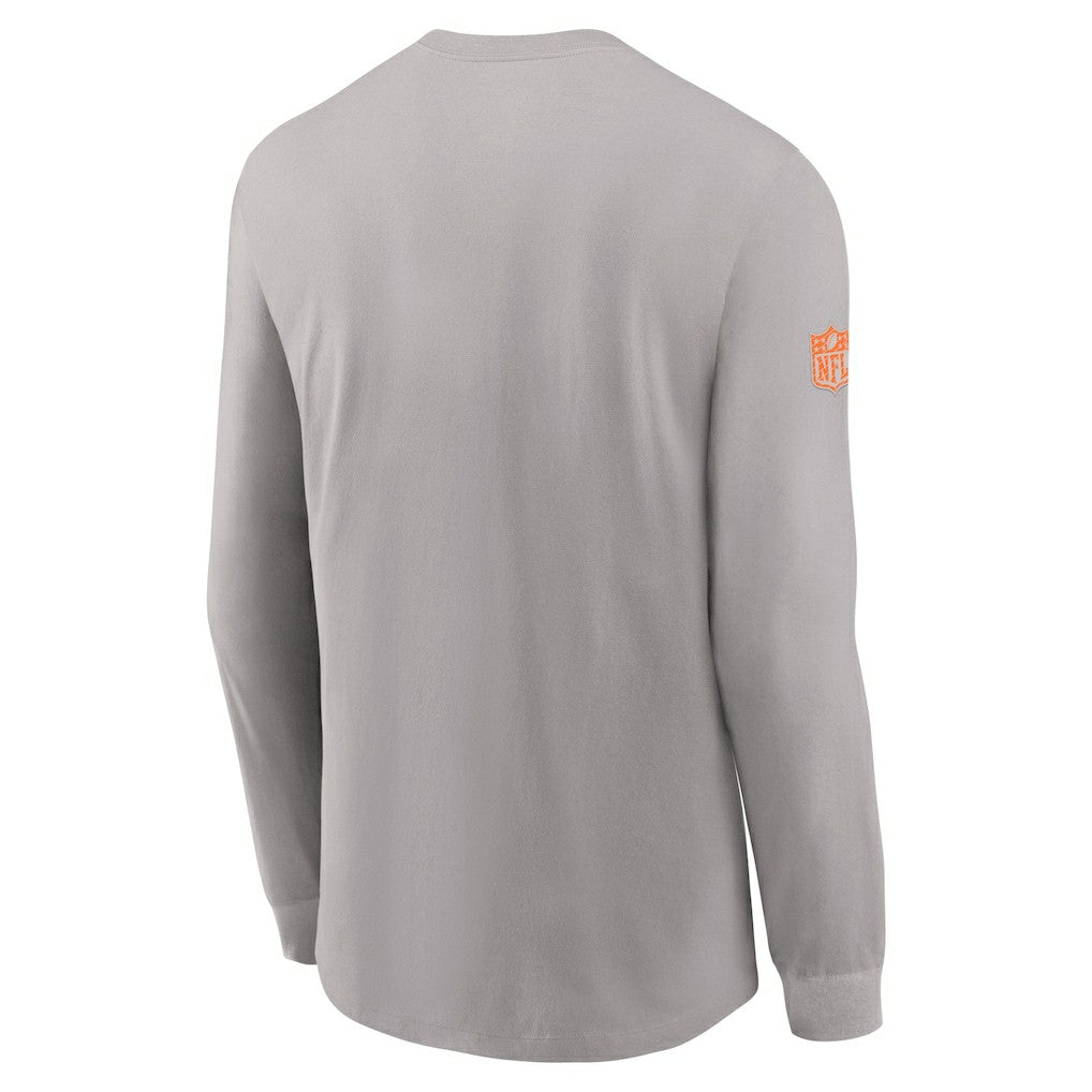 Miami Dolphins Sideline Dri-FIT Long Sleeve T-Shirt - Gray | Nike cheap