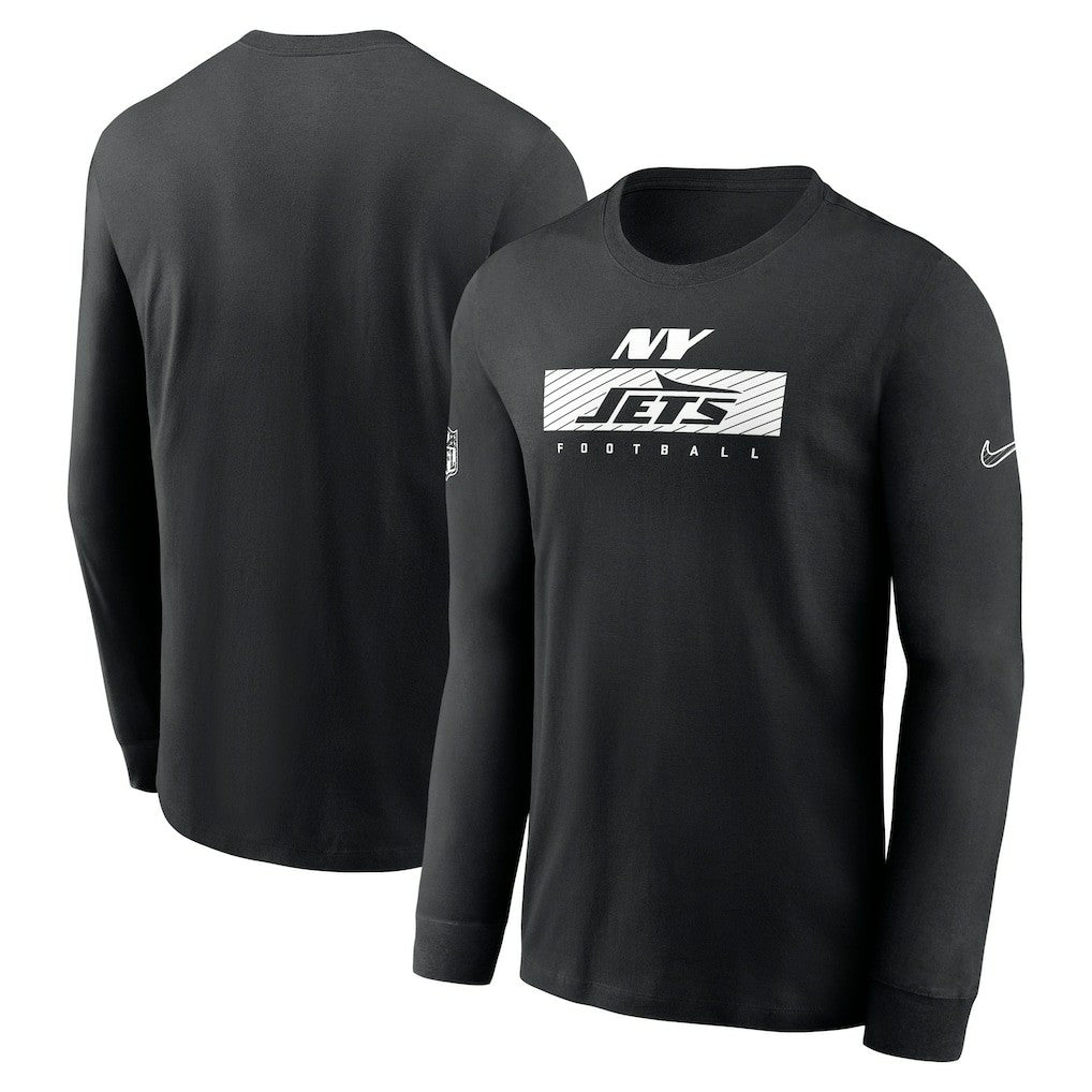 New York Jets Sideline Dri-FIT Long Sleeve T-Shirt - Black | Nike outlet