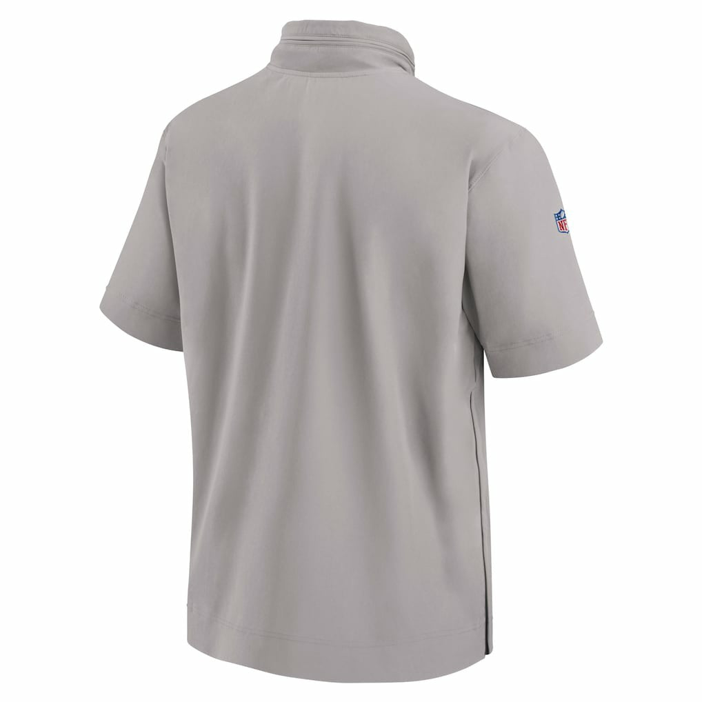 Miami Dolphins 2024 Sideline Coach Short Sleeve Half-Zip Hoodie Jacket - Gray | Nike cheap