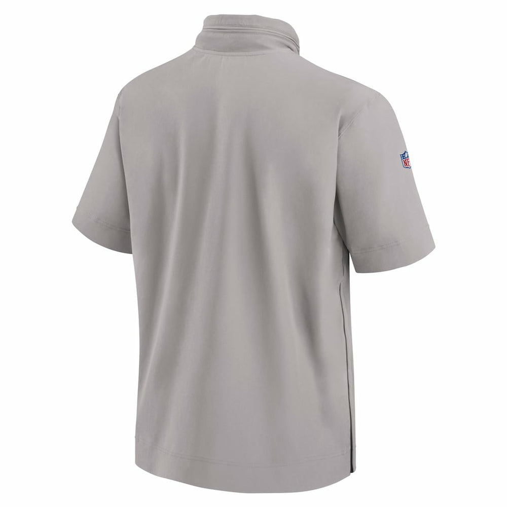 Miami Dolphins 2024 Sideline Coach Short Sleeve Half-Zip Hoodie Jacket - Gray | Nike cheap