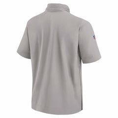 Miami Dolphins 2024 Sideline Coach Short Sleeve Half-Zip Hoodie Jacket - Gray | Nike cheap