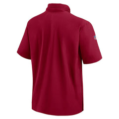 Washington Commanders 2024 Sideline Coach Short Sleeve Half-Zip Hoodie Jacket - Burgundy | Nike on sale