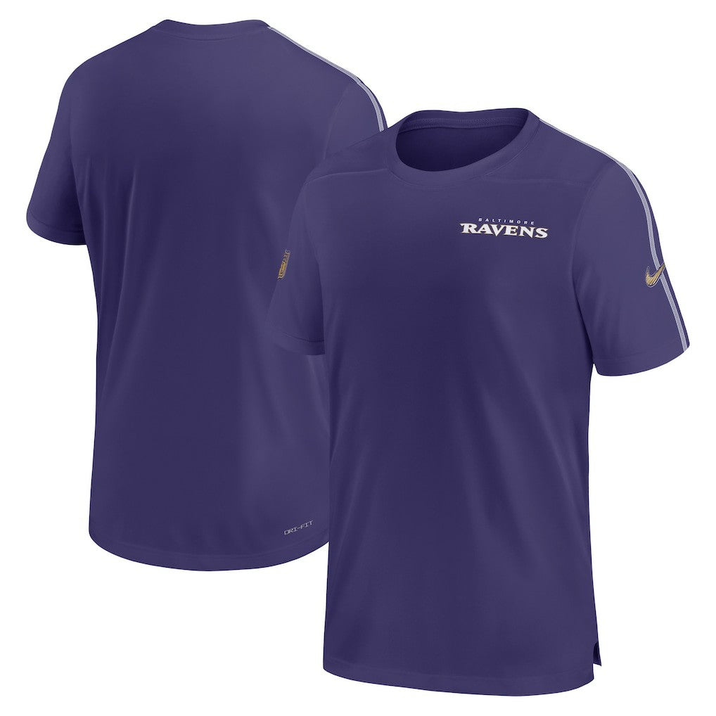 Baltimore Ravens 2024 Sideline Coach UV Performance T-Shirt - Purple | Nike cheap