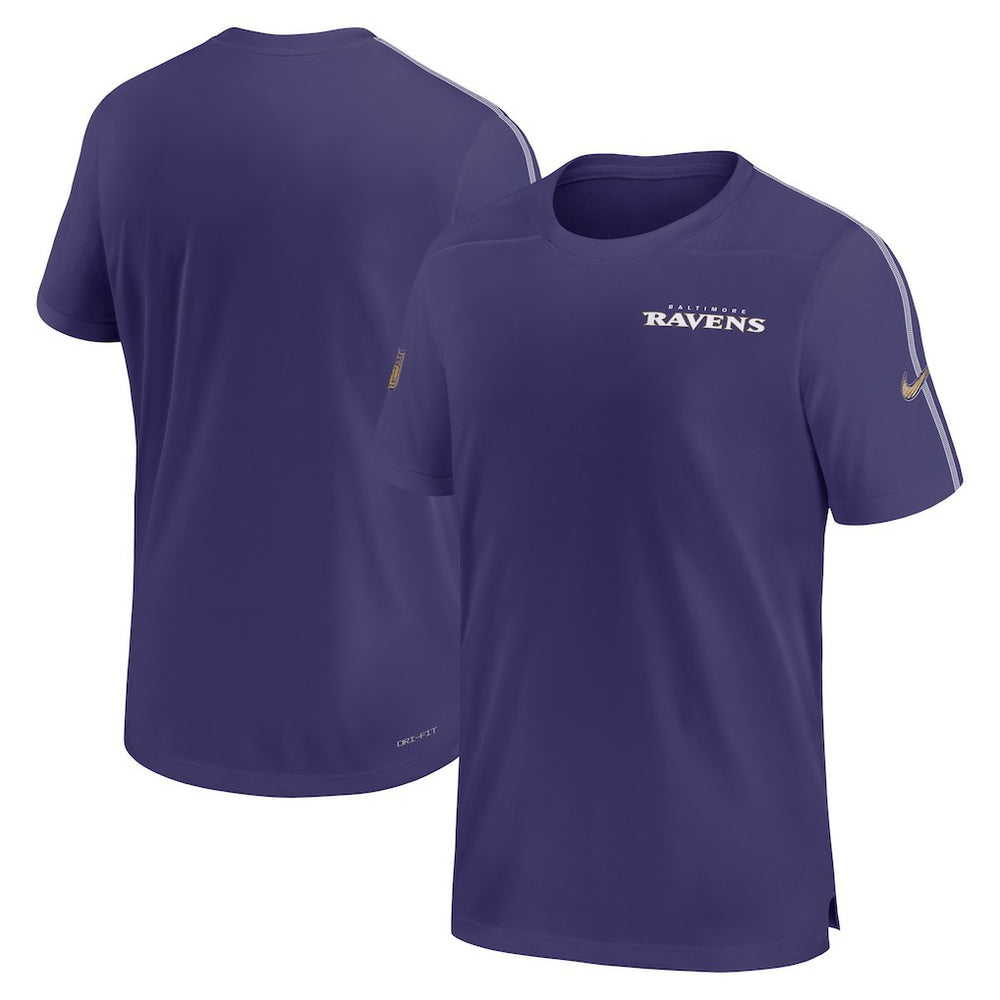Baltimore Ravens 2024 Sideline Coach UV Performance T-Shirt - Purple | Nike cheap