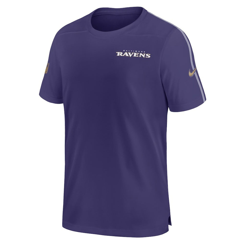 Baltimore Ravens 2024 Sideline Coach UV Performance T-Shirt - Purple | Nike cheap