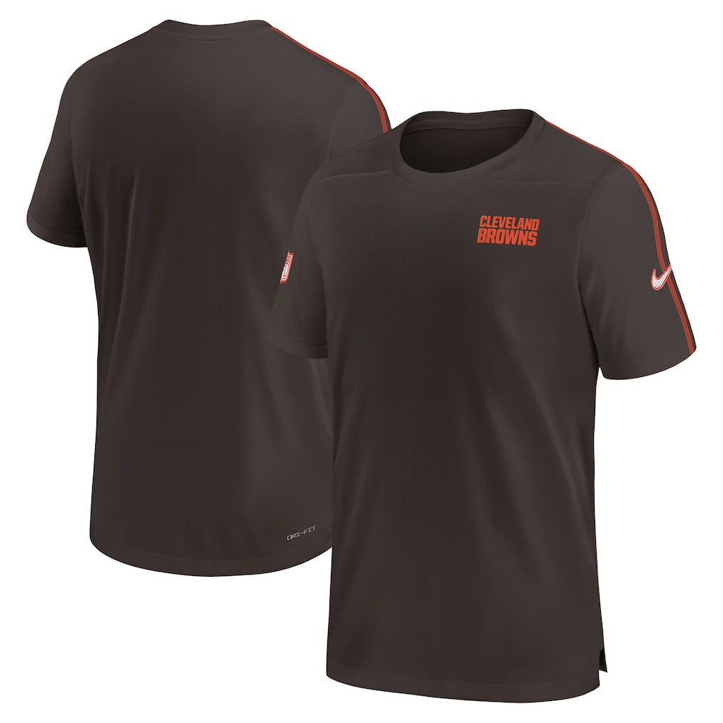 Cleveland Browns 2024 Sideline Coach UV Performance T-Shirt - Brown | Nike on sale