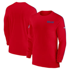 Buffalo Bills Sideline Coach UV Performance Long Sleeve T-Shirt - Red | Nike discount