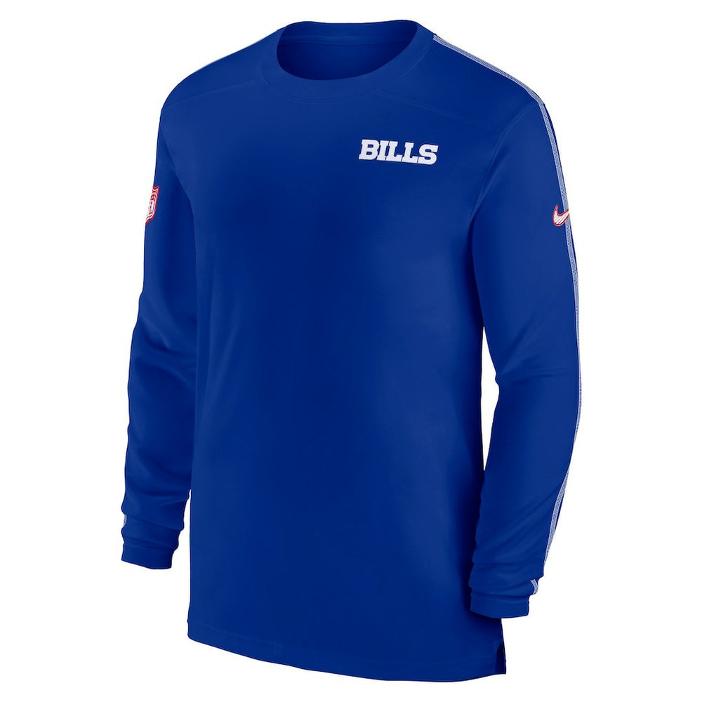 Buffalo Bills Sideline Coach UV Performance Long Sleeve T-Shirt - Royal | Nike for sale