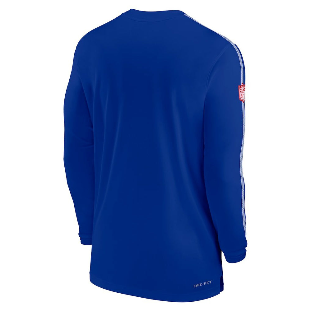 Buffalo Bills Sideline Coach UV Performance Long Sleeve T-Shirt - Royal | Nike for sale