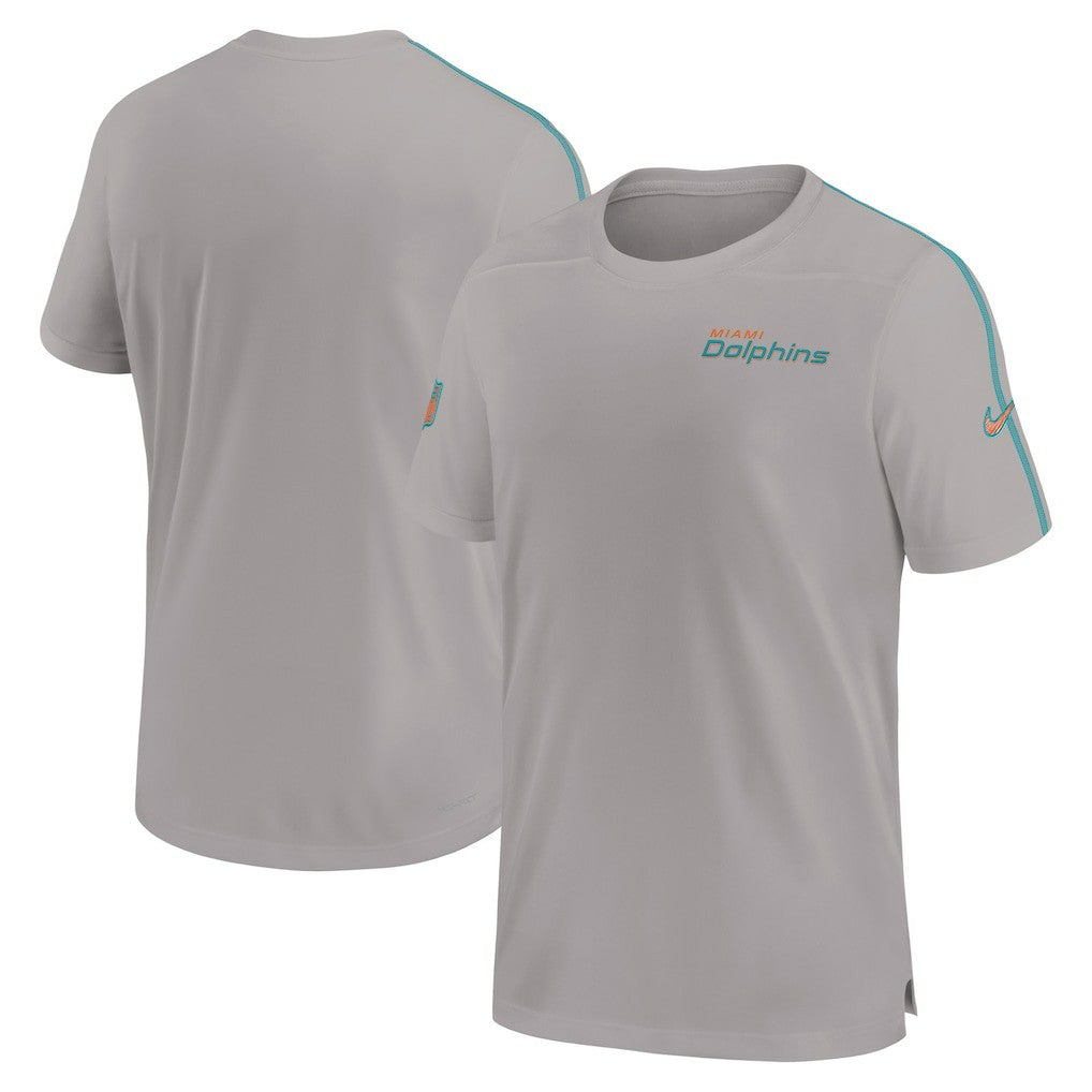 Miami Dolphins 2024 Sideline Coach UV Performance T-Shirt - Gray | Nike sale