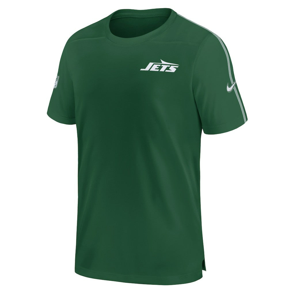 New York Jets 2024 Sideline Coach UV Performance T-Shirt - Green | Nike on sale