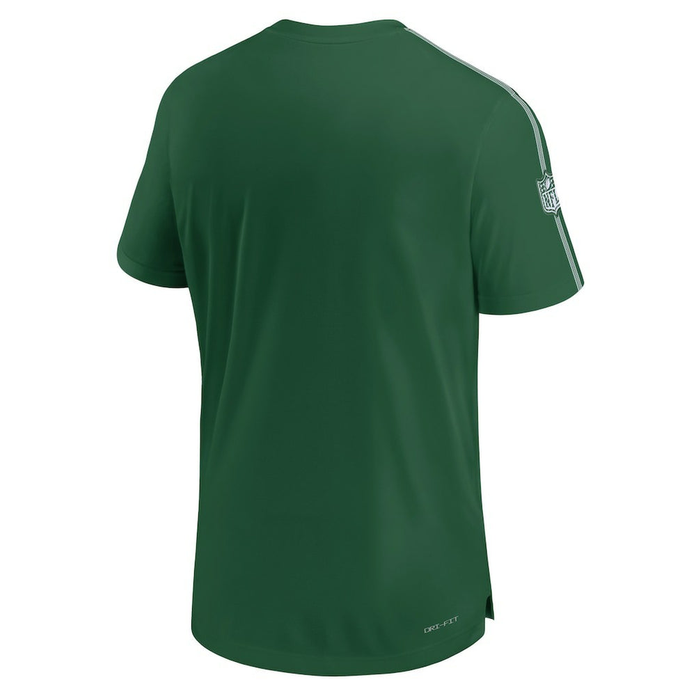 New York Jets 2024 Sideline Coach UV Performance T-Shirt - Green | Nike on sale