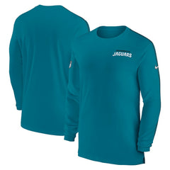 Jacksonville Jaguars Sideline Coach UV Performance Long Sleeve T-Shirt - Teal | Nike on sale
