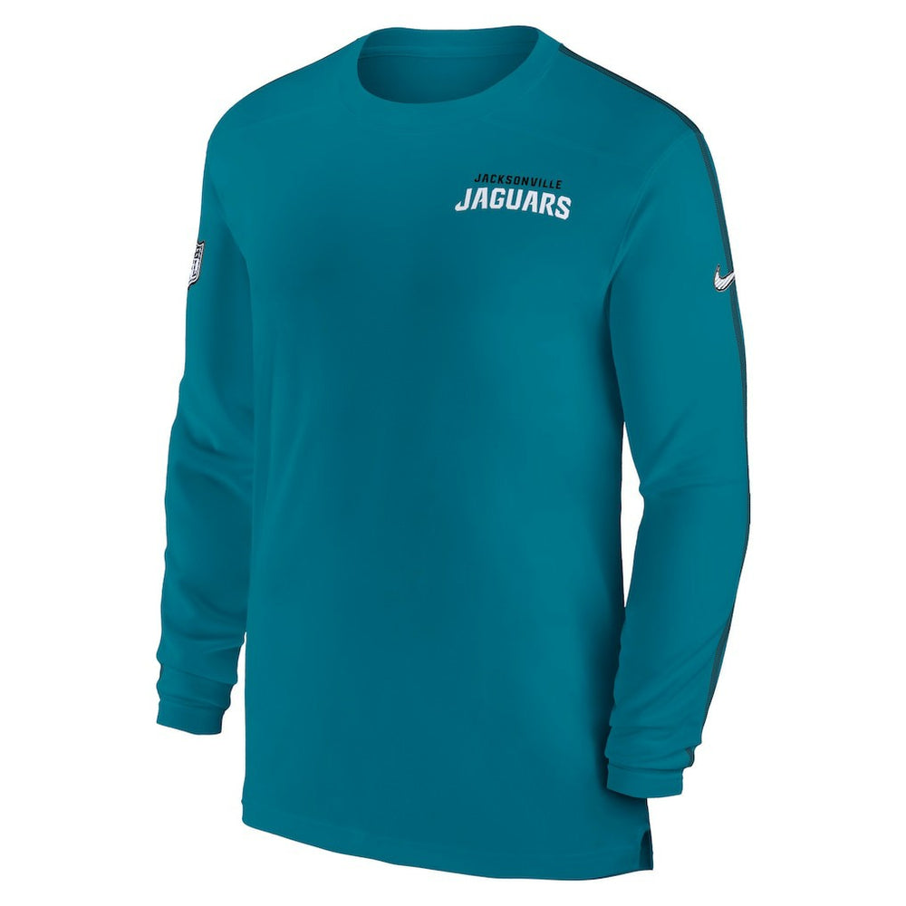 Jacksonville Jaguars Sideline Coach UV Performance Long Sleeve T-Shirt - Teal | Nike on sale
