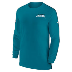 Jacksonville Jaguars Sideline Coach UV Performance Long Sleeve T-Shirt - Teal | Nike on sale