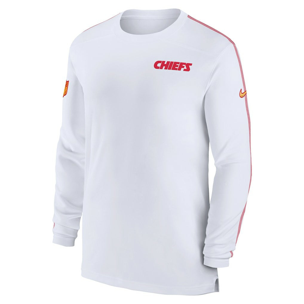 Kansas City Chiefs Sideline Coach UV Performance Long Sleeve T-Shirt - White | Nike sale