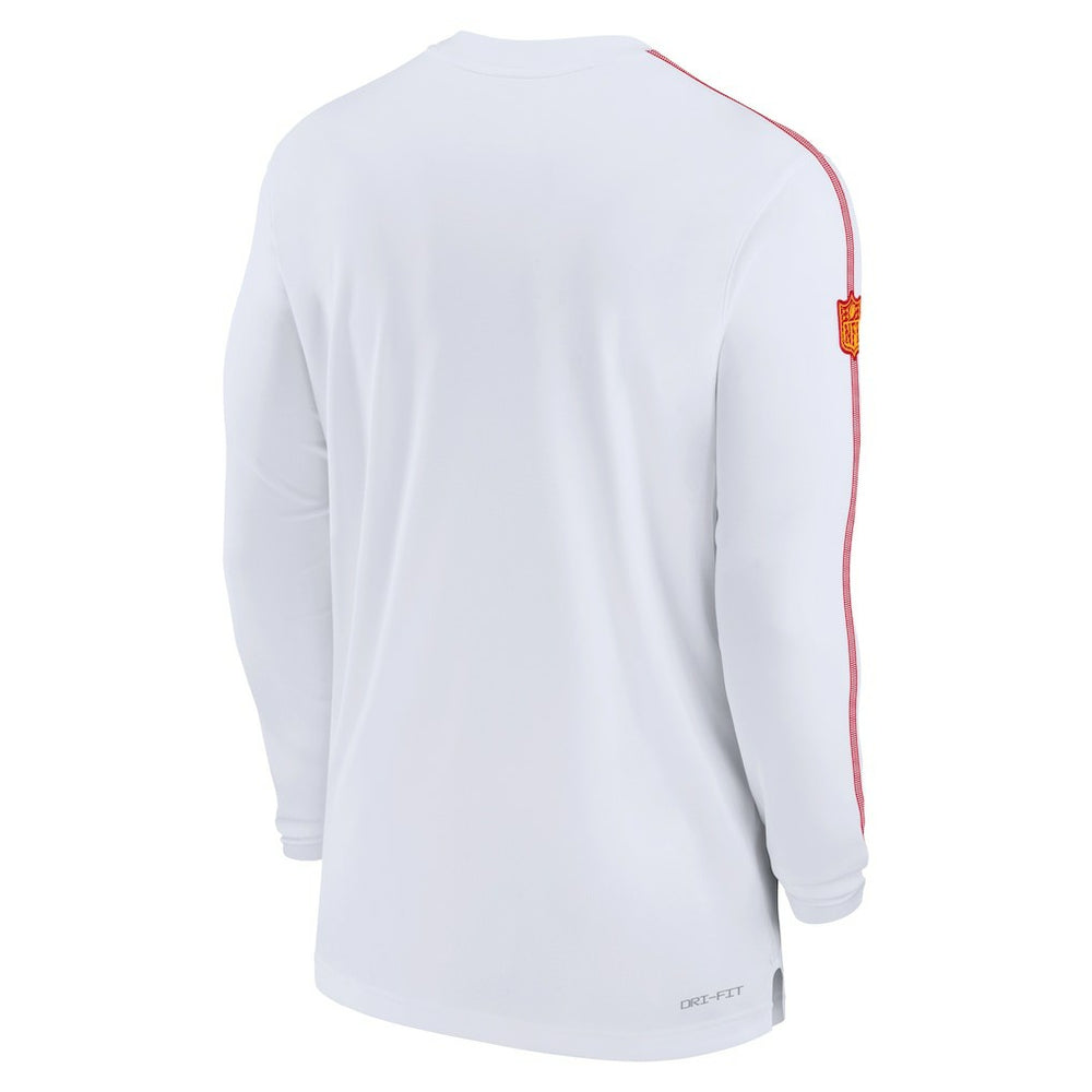 Kansas City Chiefs Sideline Coach UV Performance Long Sleeve T-Shirt - White | Nike sale
