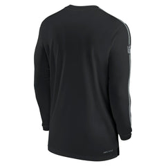 Las Vegas Raiders Sideline Coach UV Performance Long Sleeve T-Shirt - Black | Nike for sale