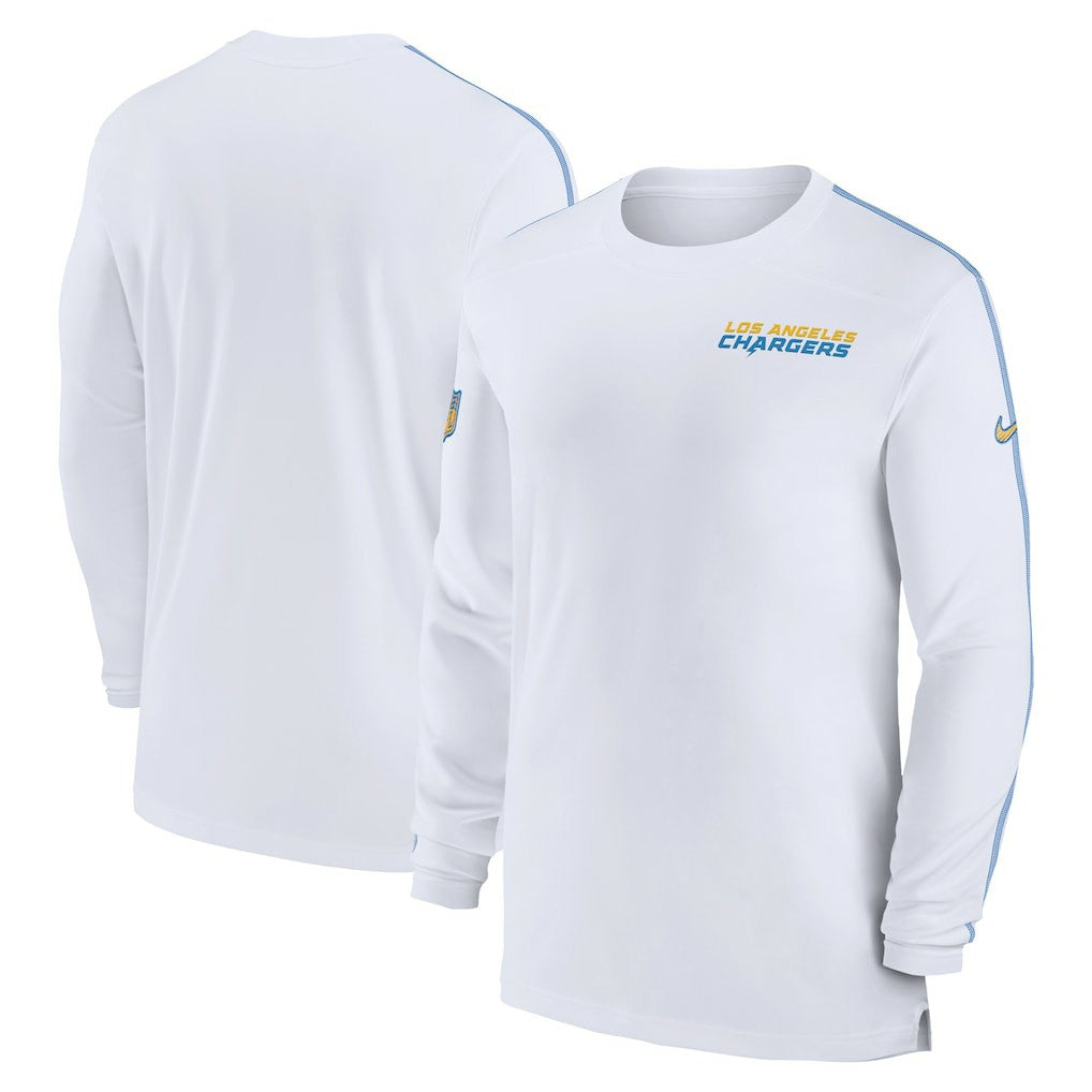 Los Angeles Chargers Sideline Coach UV Performance Long Sleeve T-Shirt - White | Nike discount