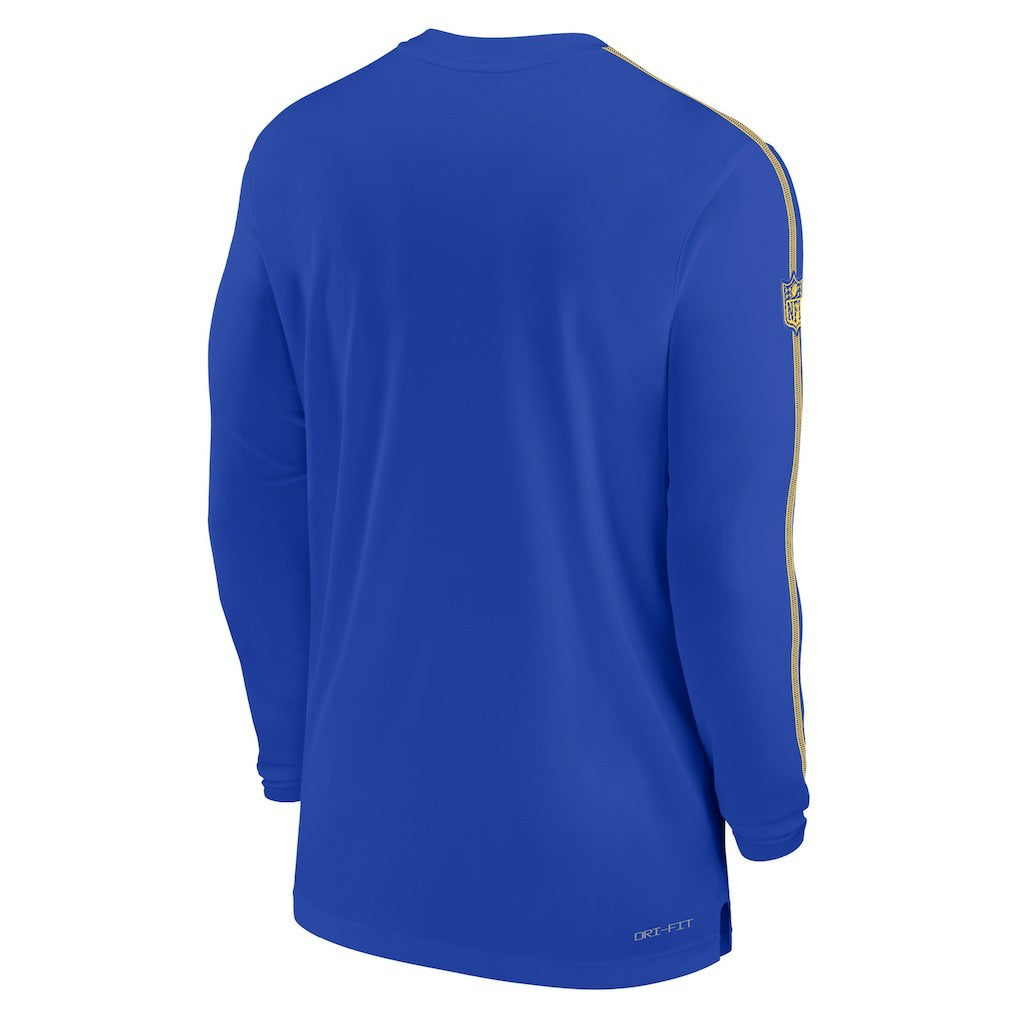 Los Angeles Rams Sideline Coach UV Performance Long Sleeve T-Shirt - Royal | Nike sale