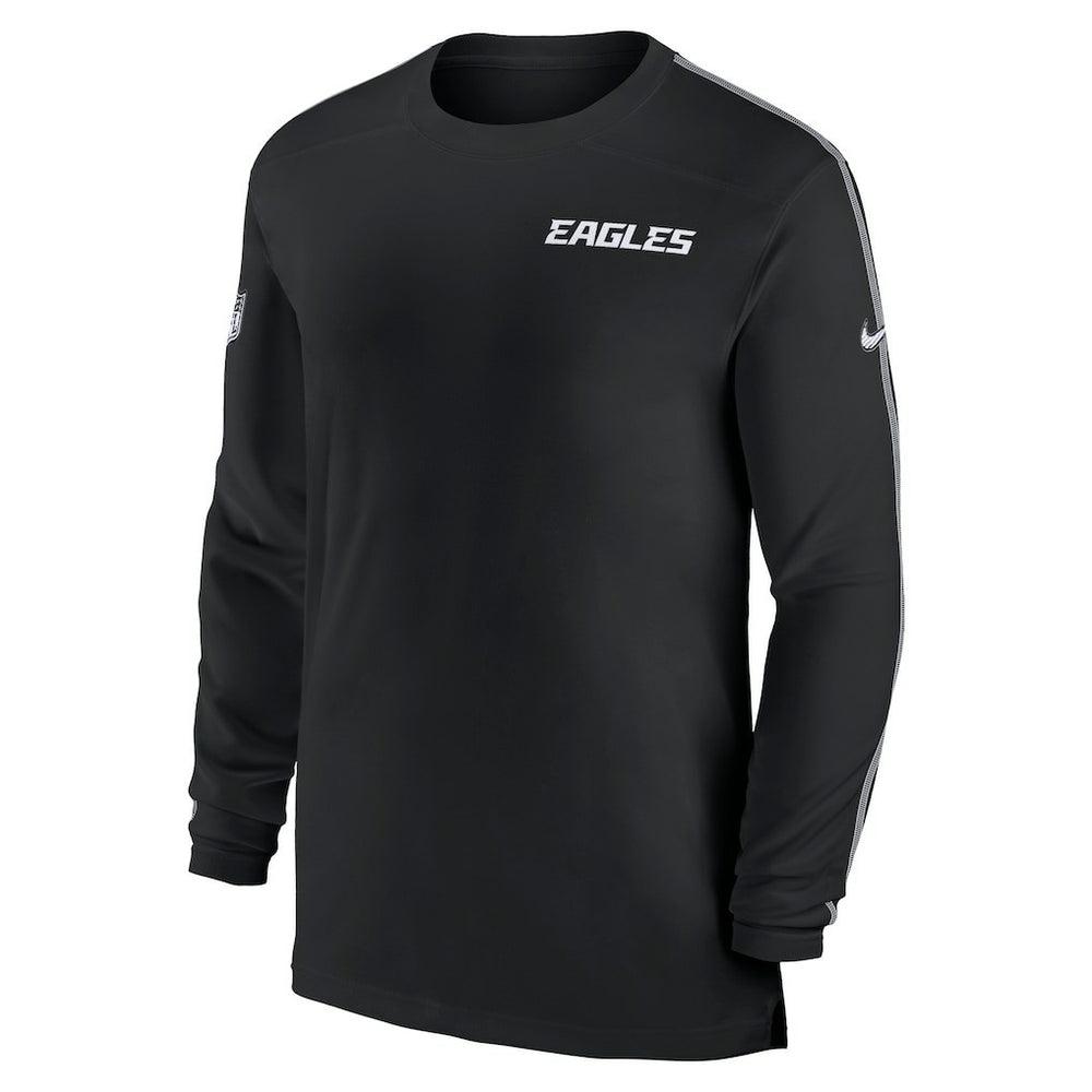 Philadelphia Eagles Sideline Coach UV Performance Long Sleeve T-Shirt - Black | Nike on sale