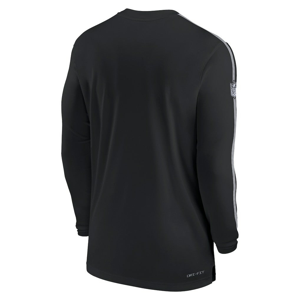 Philadelphia Eagles Sideline Coach UV Performance Long Sleeve T-Shirt - Black | Nike on sale